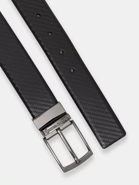 Кожаный ремень Emporio Armani с ремешками двусторонний