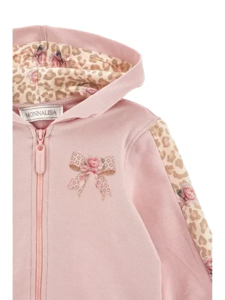 Hoodie Monnalisa ροζ