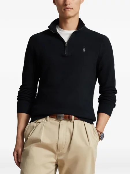 Tricou polo Polo Ralph Lauren cu autograf cu 5 buzunare în carouri gri