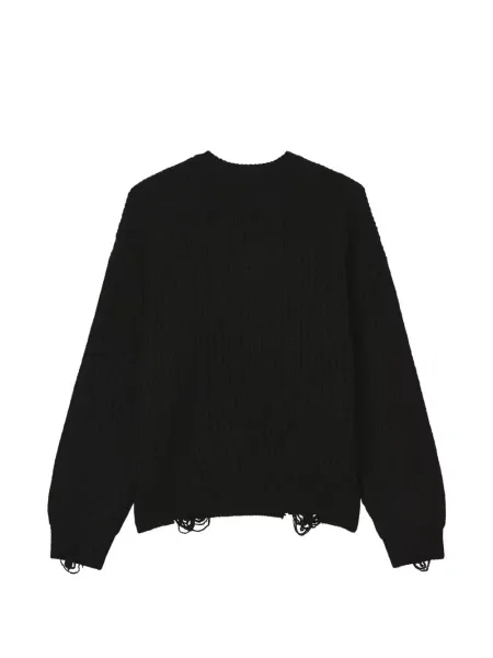 Pulover Five Cm zdrențuiți negru