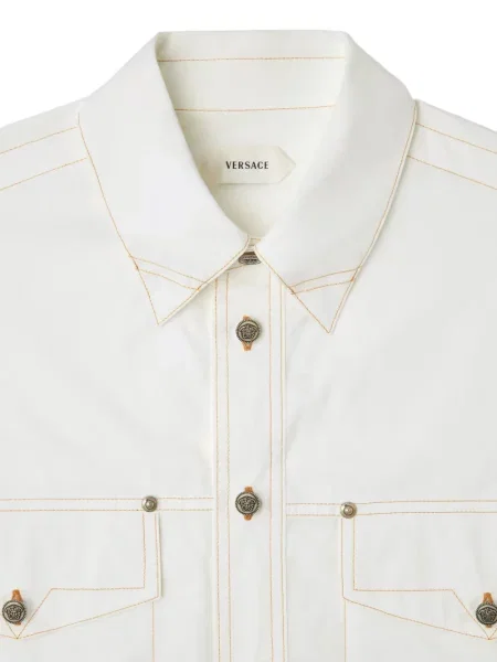 Cămașă Versace din poplin alb