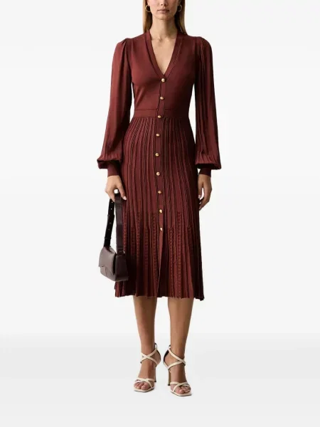 Lung rochie Twinset tricotate roșu
