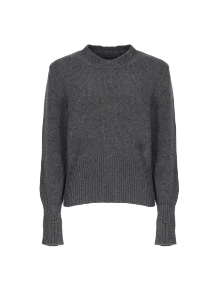 Sweter Mm6 Maison Margiela wełniany szary