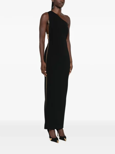 Rochie maxi Elisabetta Franchi cu un umăr gol negru