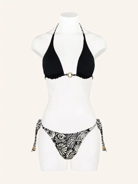Seafolly Trojúhelníkové Bikiny Shells Oboustranné / krémová černá