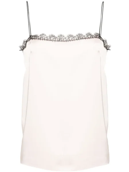 Top Philosophy Di Lorenzo Serafini cu model floral din dantelă roz