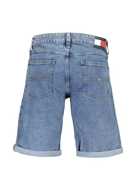 Kratke traper hlače Tommy Hilfiger s autogramom plava