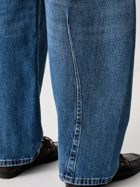 Tommy Jeans дънки barrel дамски синьо