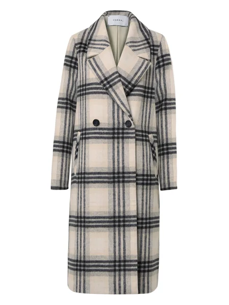 COMMA Prehoden plašč ecru / svetlo siva črna