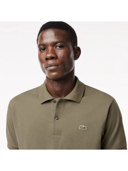 Lacoste Koszulka Polo Oryginał Petit Piqué zielona