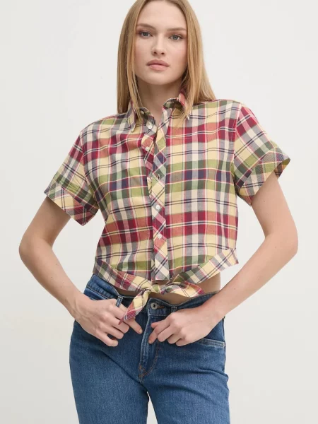Риза Polo Ralph Lauren дамска със свободна кройка с класическа яка