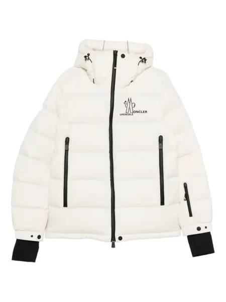 Яке Moncler Grenoble с качулка бяло