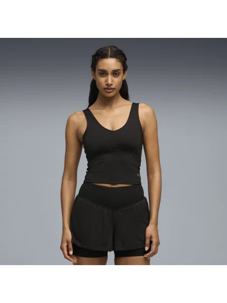 Treningowa koszulka na ramiączkach PUMA SHAPE Odzież S czarny