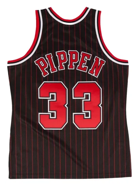 Cămașă Mitchell & Ness din jerseu negru