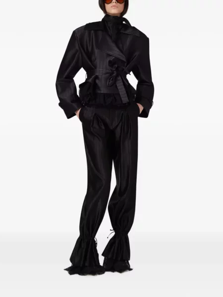 Pantaloni Giuseppe Di Morabito cu volane negru