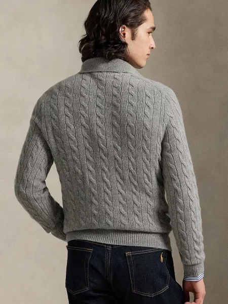Polo Ralph Lauren pulover de lână gri