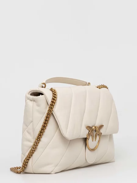 Шкіряна сумочка Pinko білий