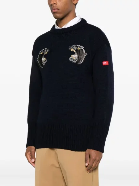 Pulover Junya Watanabe Man cu broderie albastru