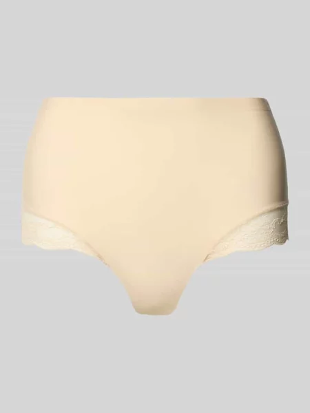 Figi z elastycznym pasem i koronką Magic Bodyfashion beżowe