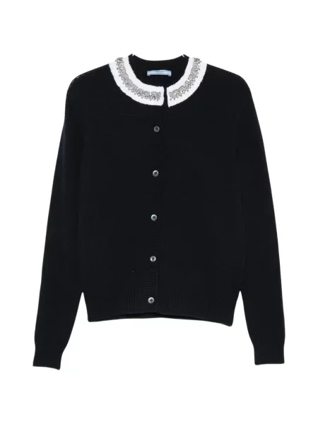 Gulerat cardigan Prada albastru