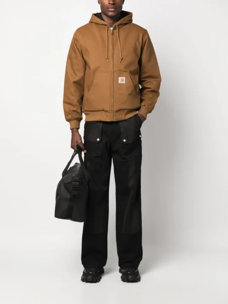Striukė Carhartt Wip su gobtuvu su autografu ruda