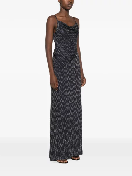 Rochie maxi Missoni tricotate albastru
