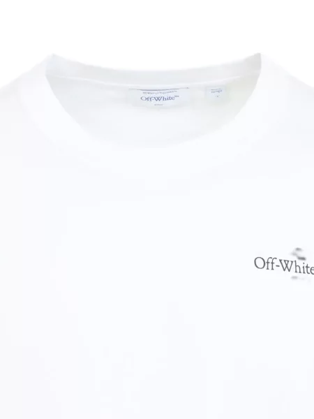 Μικρός μπλούζα Off-white με σχέδιο λευκό