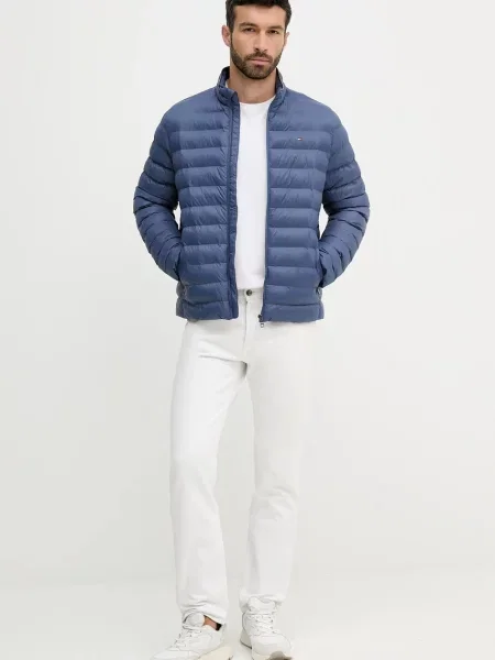 Tommy Hilfiger prešívaná bunda pánska modrá