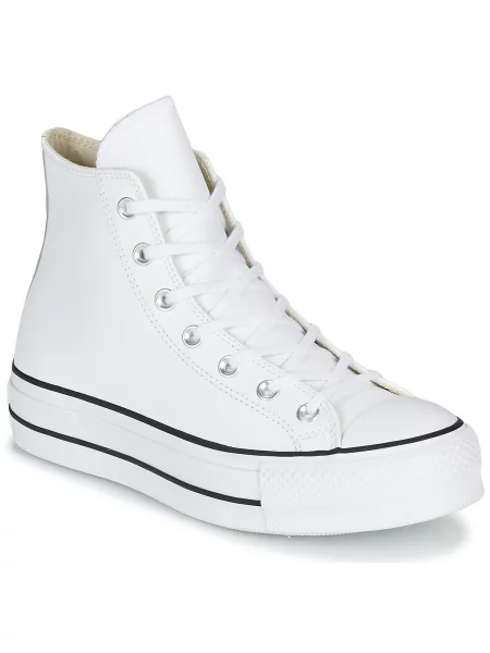 Usnjene superge Converse Chuck Taylor All Star bela