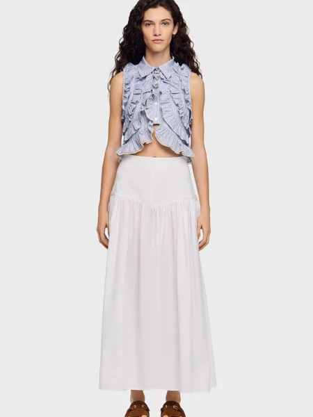 Спідниця Sandro біла