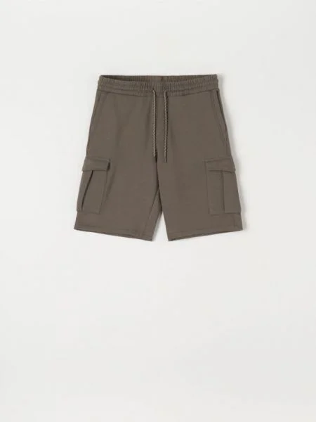 Sinsay Teplákové kraťasy šedá