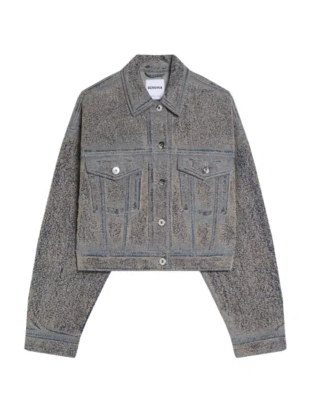 Bershka Prehodna jakna moder denim