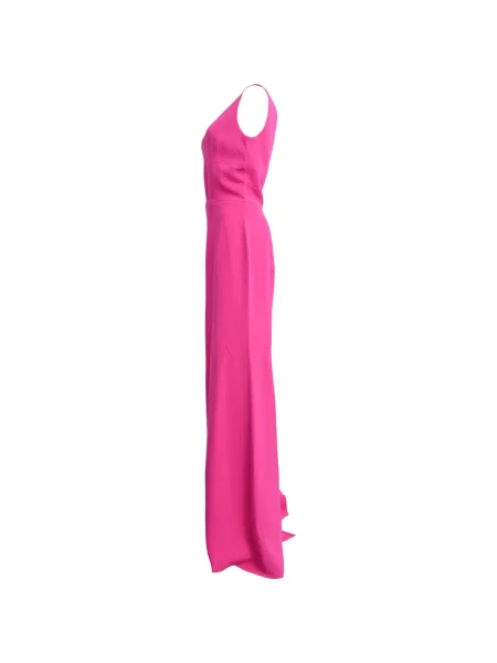 Rochie maxi Victoria Beckham cu decolteu în V roz