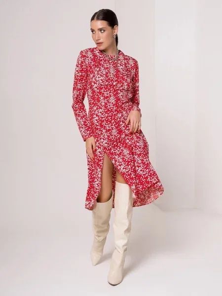 Сукня міді ISSA Plus червоний