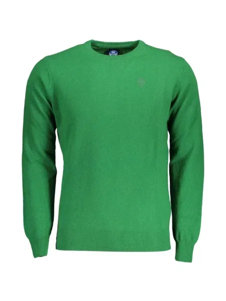 Pulover North Sails din cașmir cu decolteu rotund verde