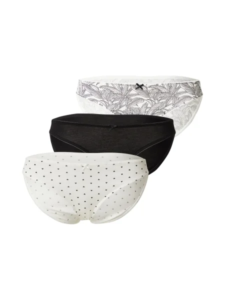 ETAM Spodnje hlačke JACKIE črna bela