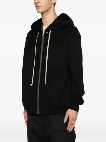 Hanorac cu glugă Rick Owens cu cordon negru