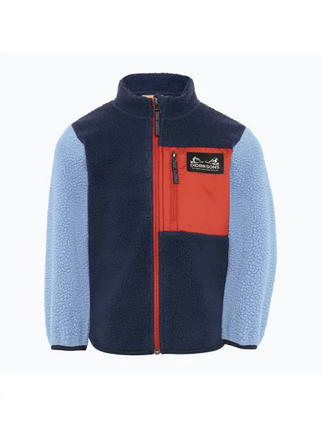 Gyerek polár pulóver Didriksons Anten 2 Fz winter blue. Méret: kék
