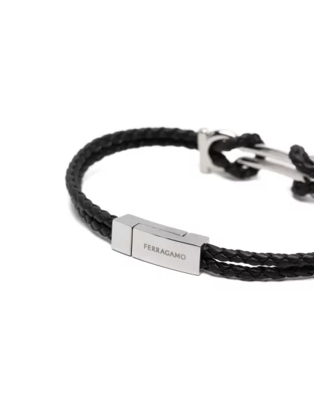 Brăţară Ferragamo țesută negru