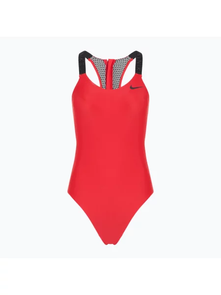 Дамски бански костюм от една част Nike Hydralock Fusion university red червено