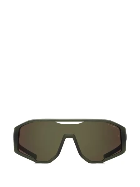 Ochelari de soare Dita Eyewear cu imprimeu geometric verde