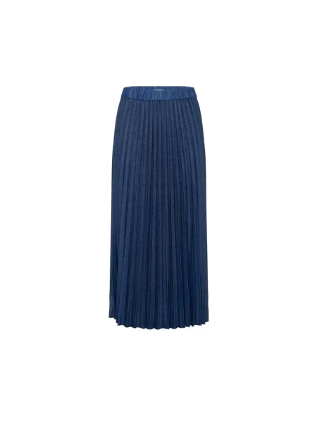 Inwear Spódnica Plisowana Cherrieiw blau niebieska