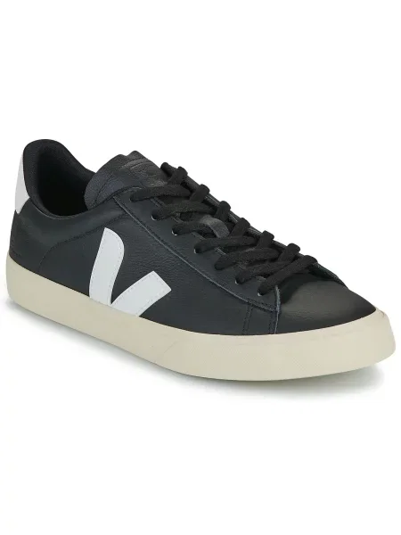 Sneakerși Veja Campo din piele negru