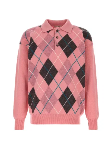 Tricou polo Jw Anderson tricotate roz