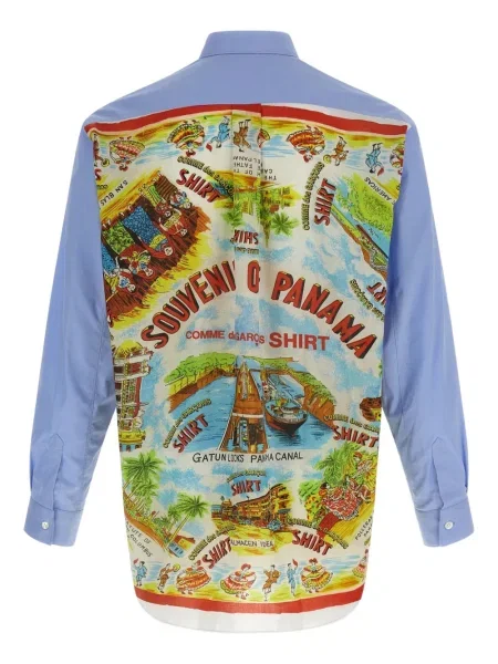 Cămașă Comme Des Garçons Shirt cu imagine albastru