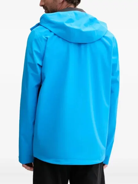 Geacă Jack Wolfskin cu glugă albastru