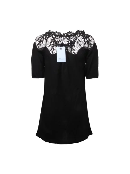 Koszulka Blumarine koronkowa czarna