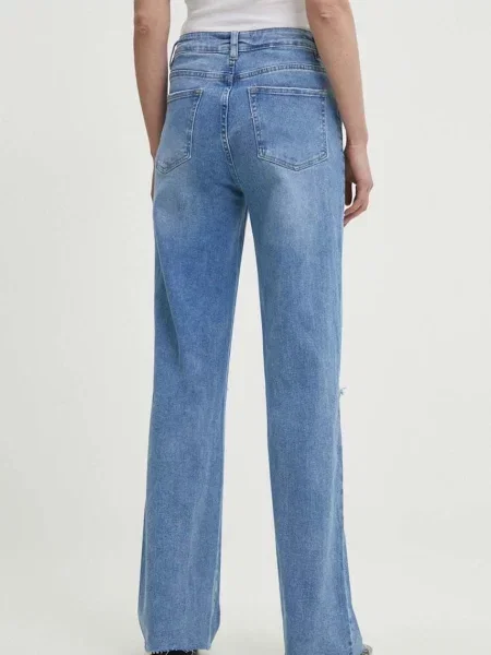 Džíny Answear Lab high waist modré