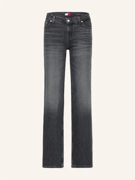 Tommy Jeans Rovné Džíny Sophie Low Straight denim black černé