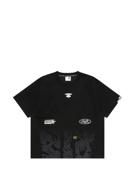 Tricou Aape By A Bathing Ape cu imagine cu model camuflaj negru
